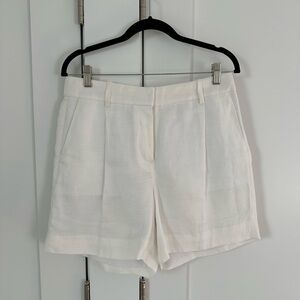 J. Crew Classic White Women's linen shorts